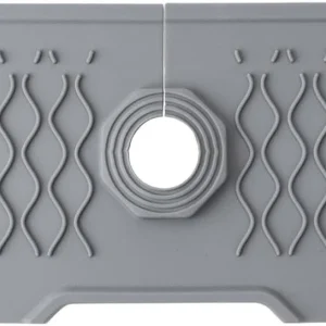Silicone Sink Faucet Mat Water Drip Catcher Guard Sponge Holder Tray Grey New